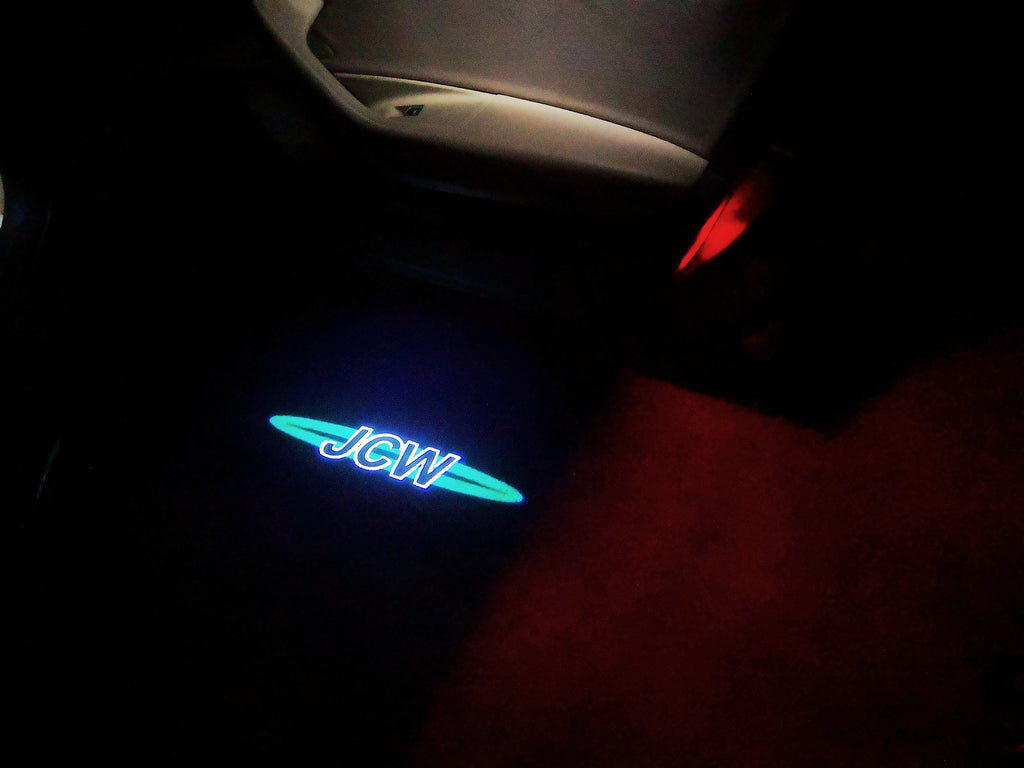 JOHN COOPER WORKS LOGO PROJECROTR LIGHTS Nr.115 (cantidad 1 = 2 logo película / 2 luces de puerta)