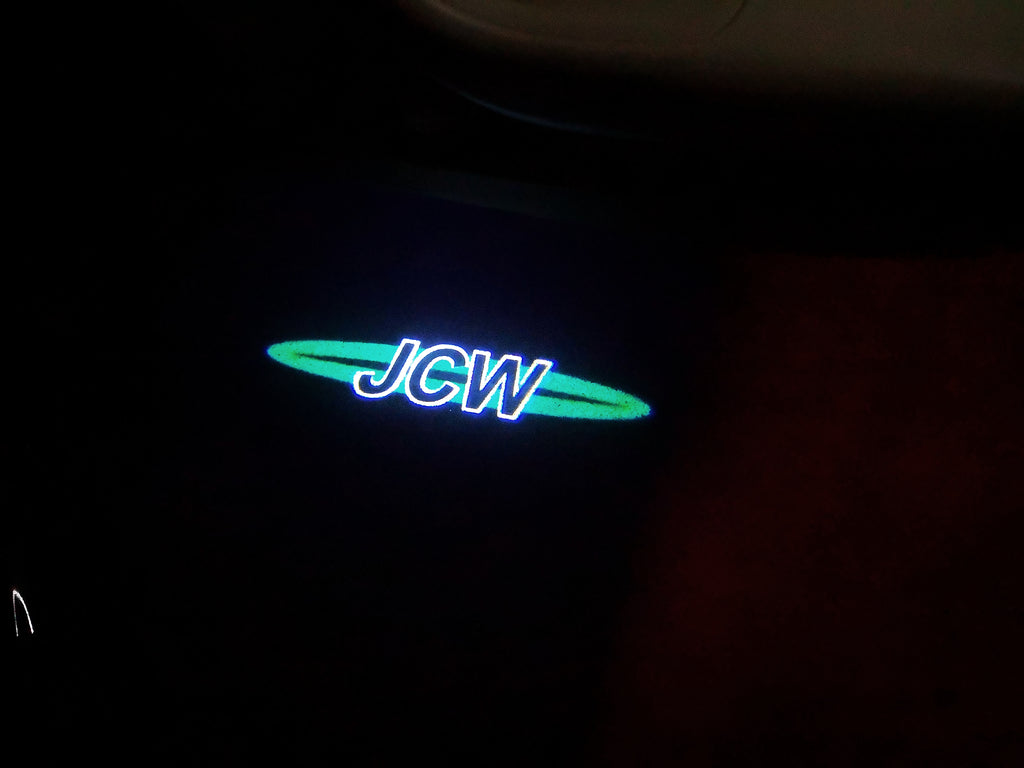 JOHN COOPER WORKS LOGO PROJECROTR LIGHTS Nr.115 (cantidad 1 = 2 logo película / 2 luces de puerta)