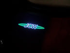 JOHN COOPER WORKS LOGO PROJECROTR LIGHTS Nr.115 (cantidad 1 = 2 logo película / 2 luces de puerta)
