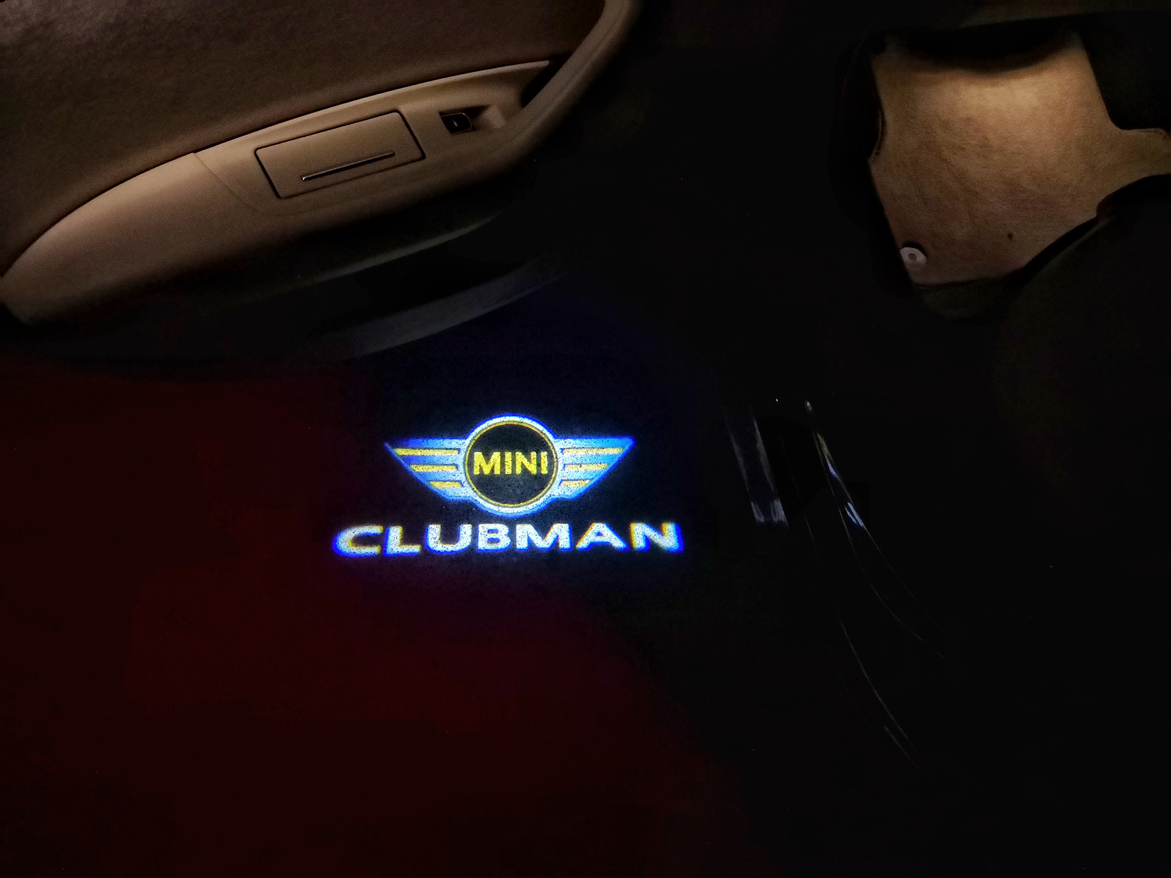 MINI CLUBMAN LOGO PROJECROTR LIGHTS Nr.119 (quantity 1 = 2 Logo Film/2 door lights)