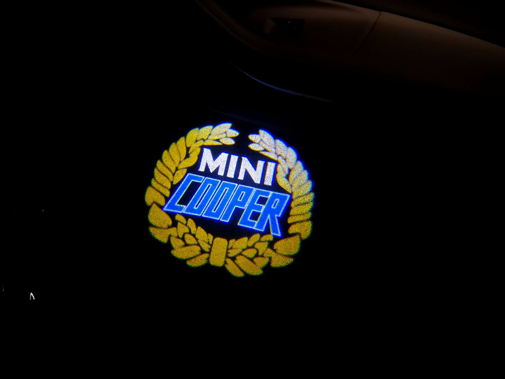 MINI COOPER LOGO PROJECROTR LIGHTS Nr.33 (Menge 1 = 2 Logo Film / 2 Türlichter)