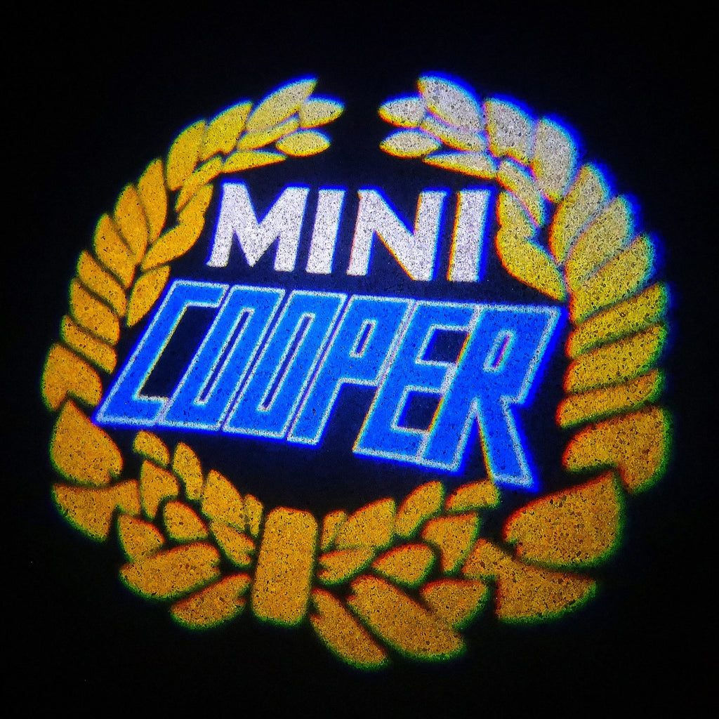 MINI COOPER LOGO PROJECROTR LIGHTS Nr.33 (Menge 1 = 2 Logo Film / 2 Türlichter)