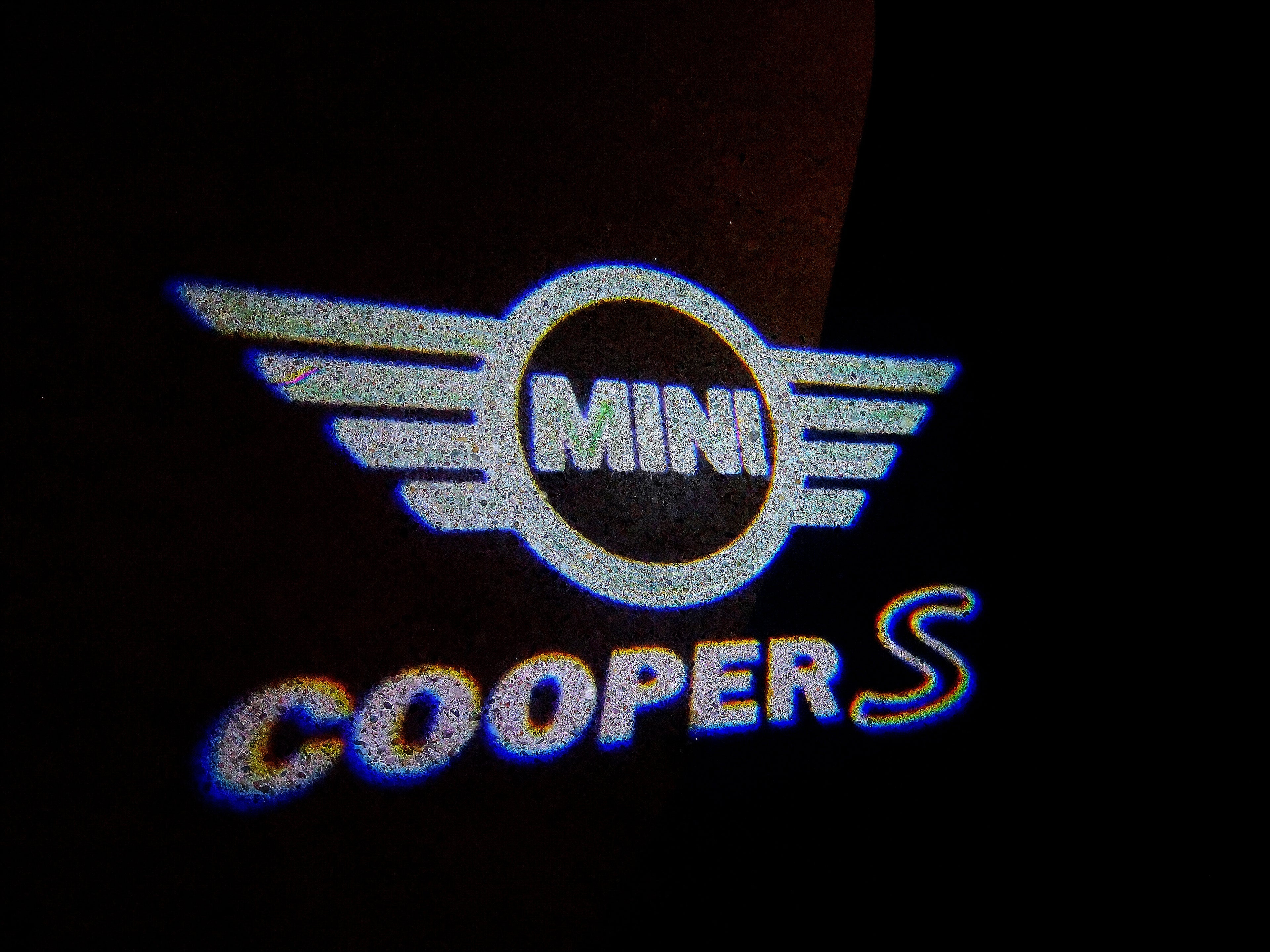 Mini Cooper s logotipos item 134 LAMP (quantity 1 = 2 logotipos Film / 2 door lamps)