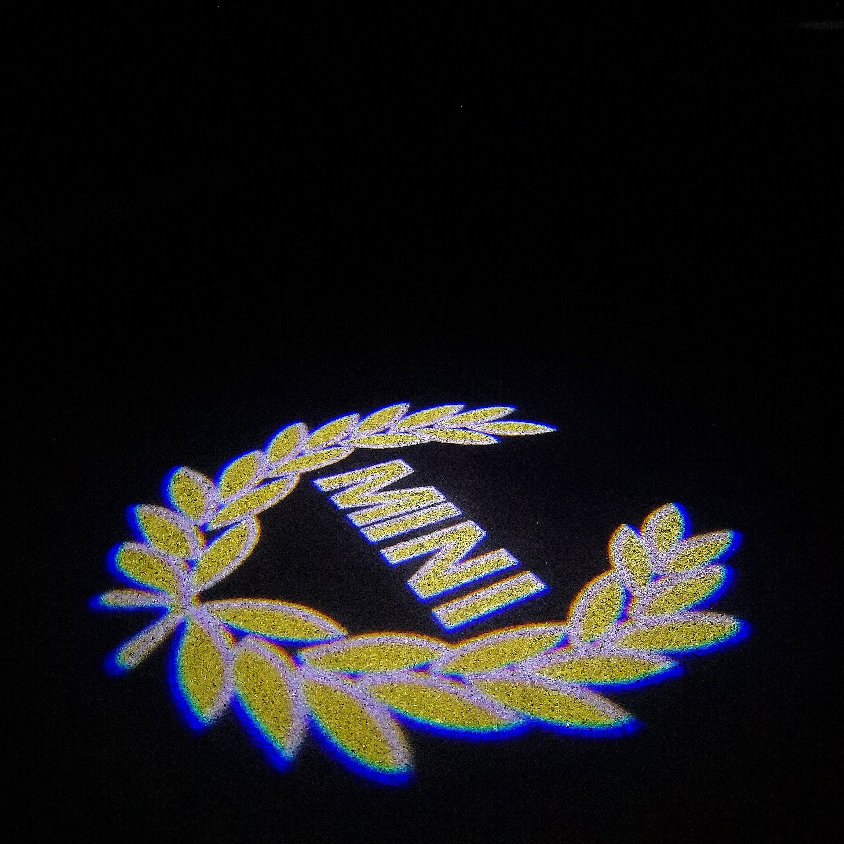MINI LUCES DE PROYECTOR LOGO Nr.88 (cantidad 1 = 2 Película de Logo / 2 luces de puerta)