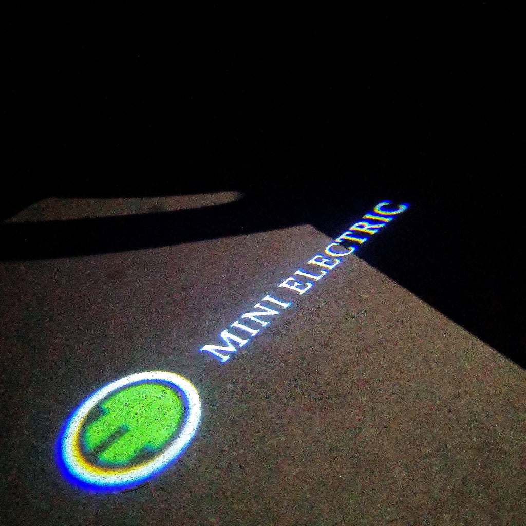 MINI ELECTRIC LOGO PROJECTOR LIGHTS Nr.64 (Menge 1 = 2 Logo Film / 2 Türlichter)