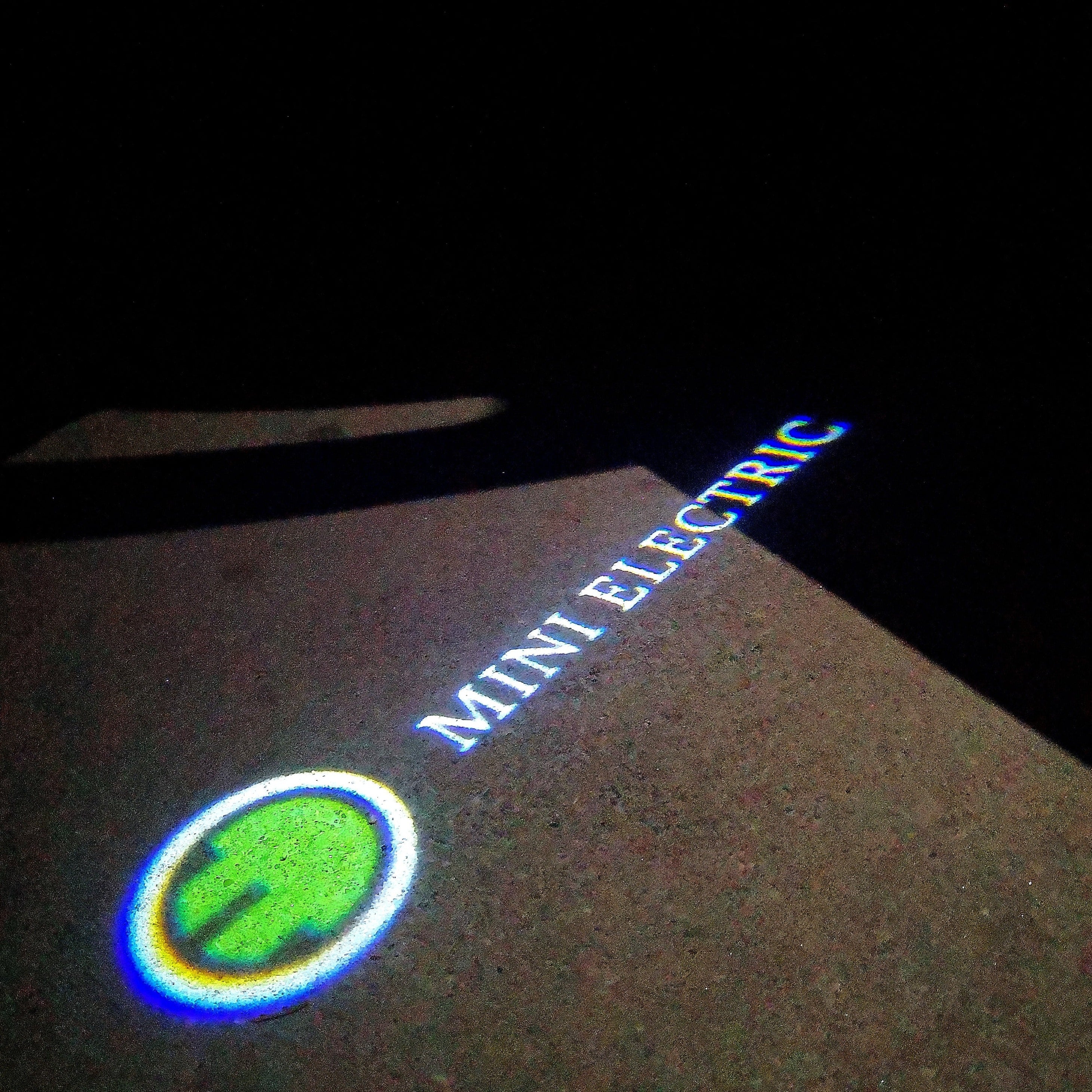 MINI ELECTRIC LOGO PROJECTOR LIGHTS Nr.64 (Menge 1 = 2 Logo Film / 2 Türlichter)