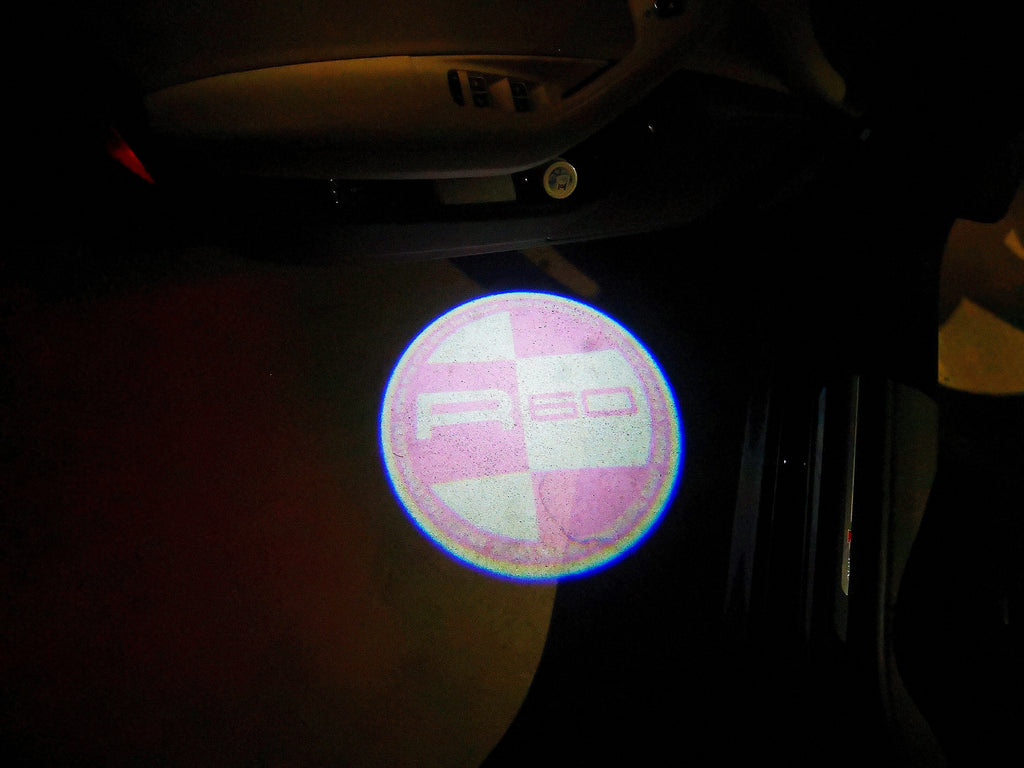MINI R 60 LOGO PROJECROTR LIGHTS Nr.154 (cantidad 1 = 2 logo película / 2 luces de puerta)