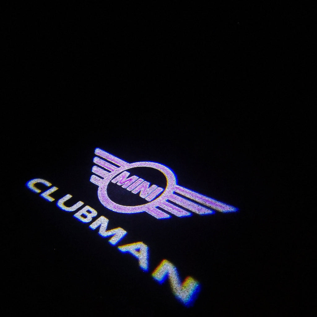 LUCES DE PROYECTOR CON LOGO CLUBMAN Nr.140 (cantidad 1 = 2 Película de Logo / 2 luces de puerta)