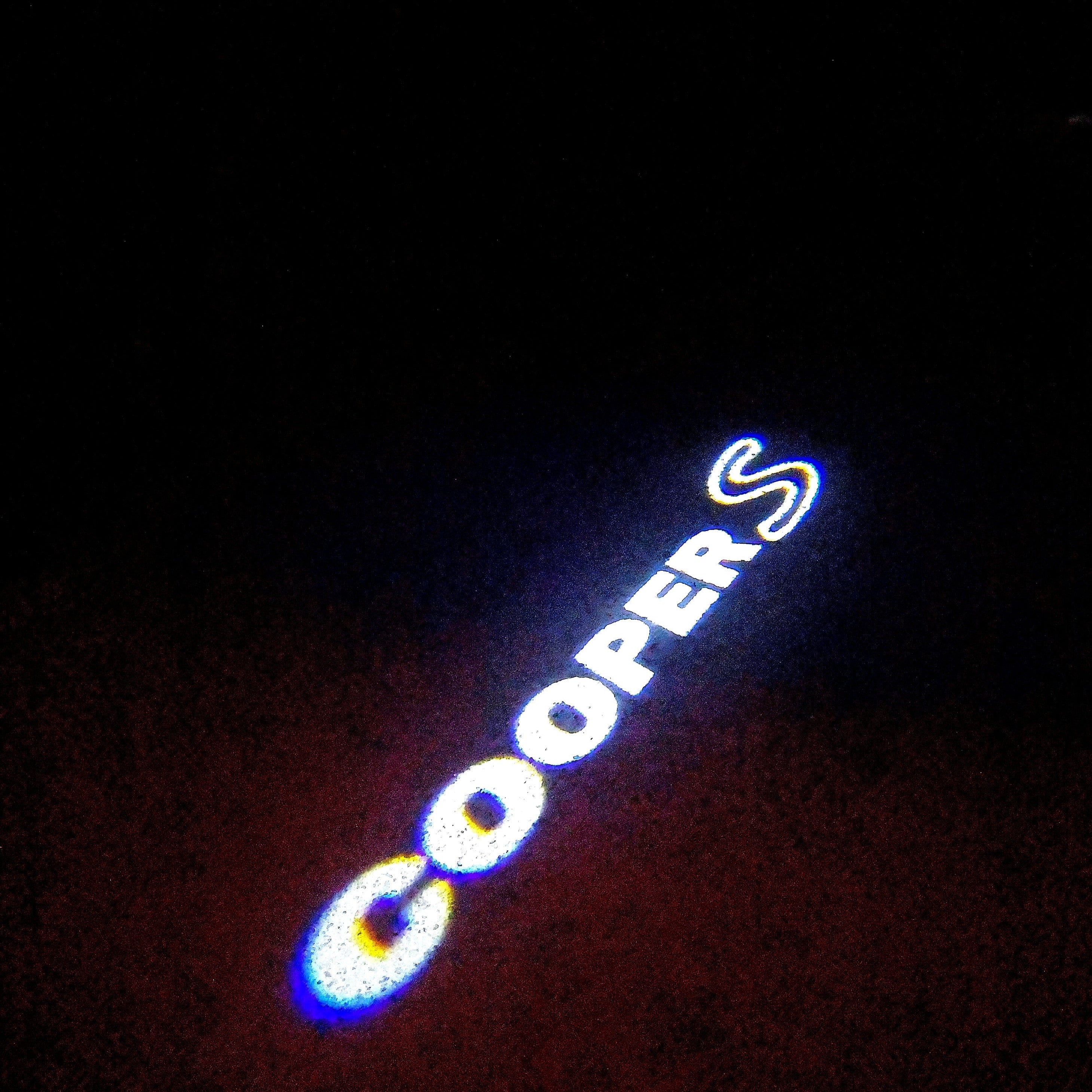 COOPER S LOGO PROJECROTR LIGHTS Nr.68 (Menge 1 = 2 Logo Film / 2 Türlichter)