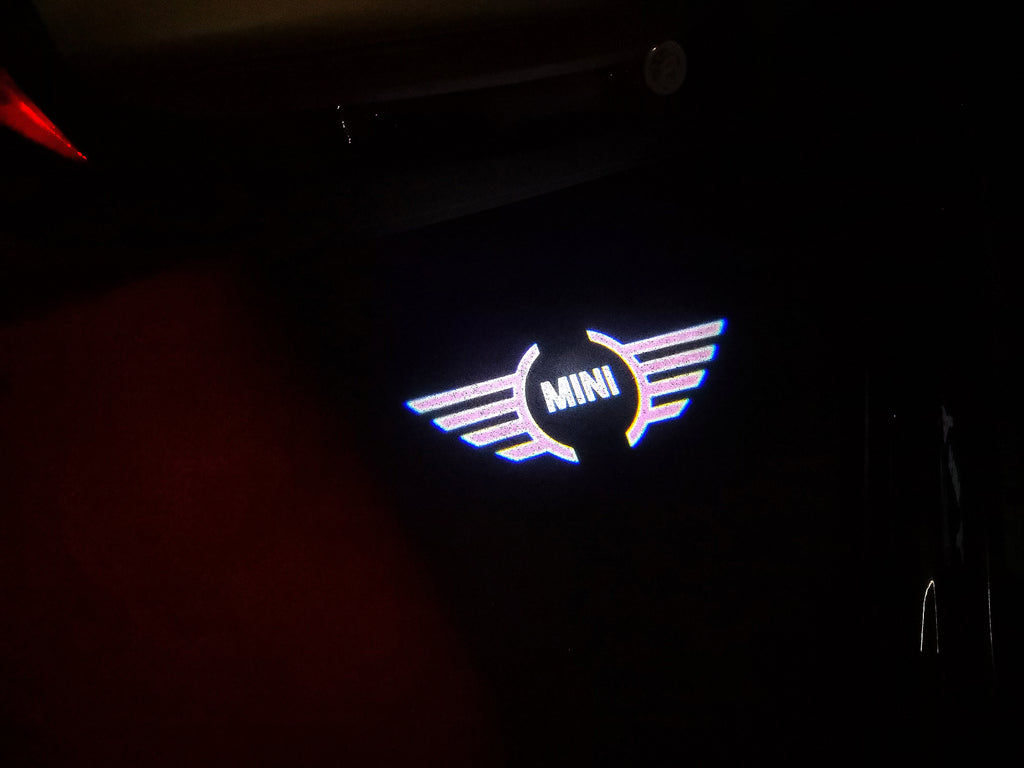 MINI LOGO PROJECROTR LIGHTS Nr.83 (Menge 1 = 2 Logo Film / 2 Türleuchten)