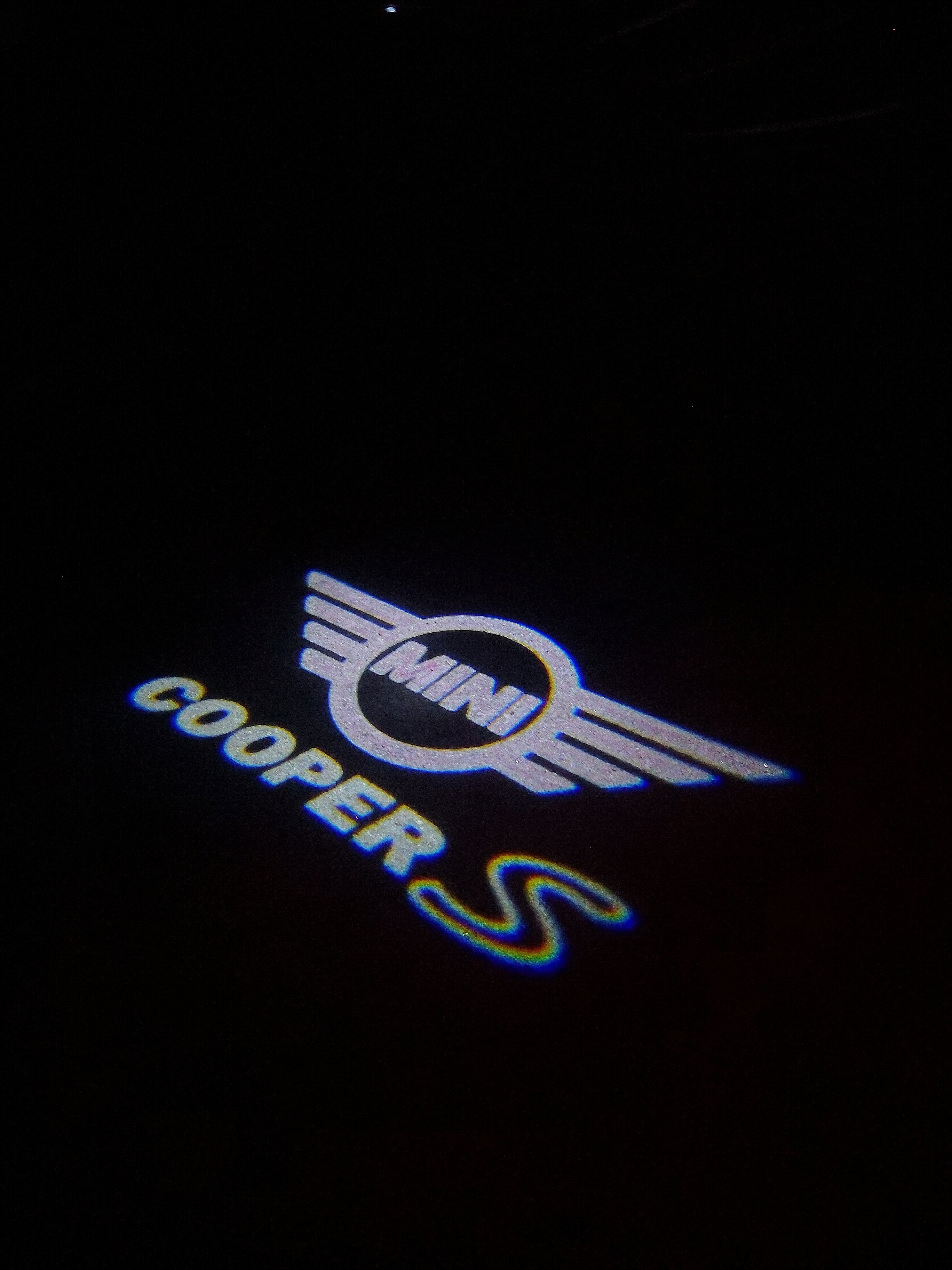 MINI COOPER S LOGO PROJECROTR LIGHTS Nr.144 (cantidad 1 = 2 logo película / 2 luces de puerta)
