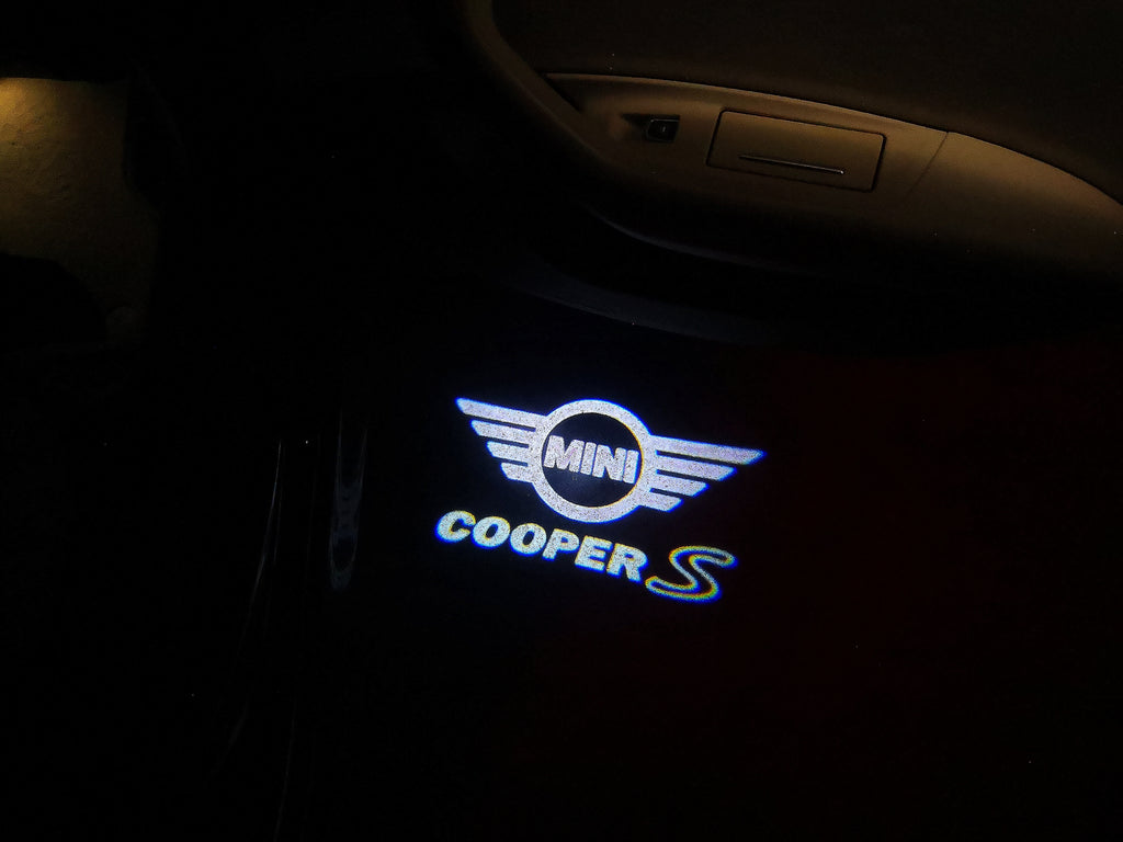 MINI COOPER S LOGO PROJECROTR LIGHTS Nr.144 (cantidad 1 = 2 logo película / 2 luces de puerta)