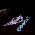 MINI COOPER S LOGO PROJECROTR أضواء Nr.125 (كمية 1 = 2 شعار فيلم / 2 أضواء الباب)