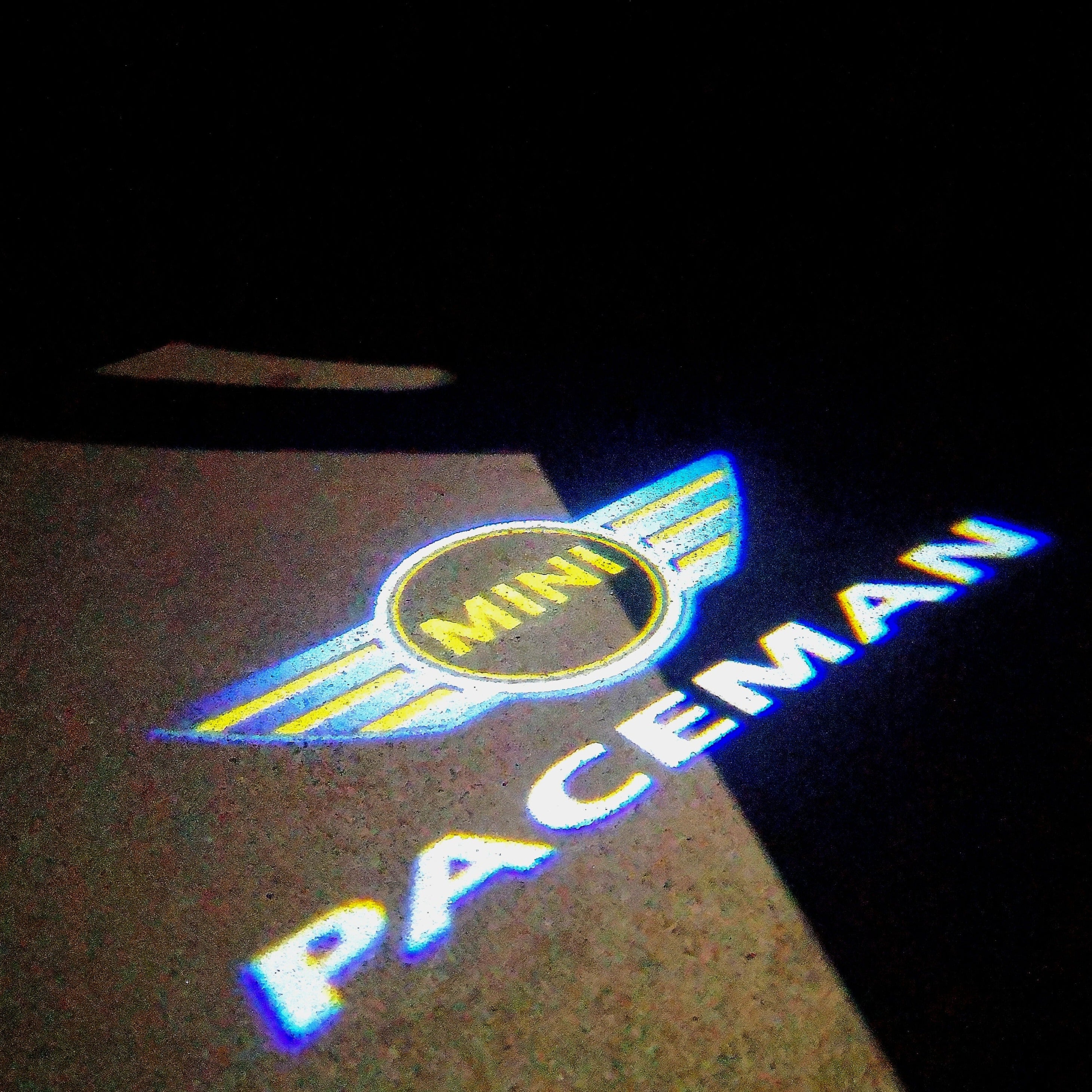 PACEMAN LOGO PROJECROTR LIGHTS Nr.97 (Menge 1 = 2 Logo Film / 2 Türlichter)