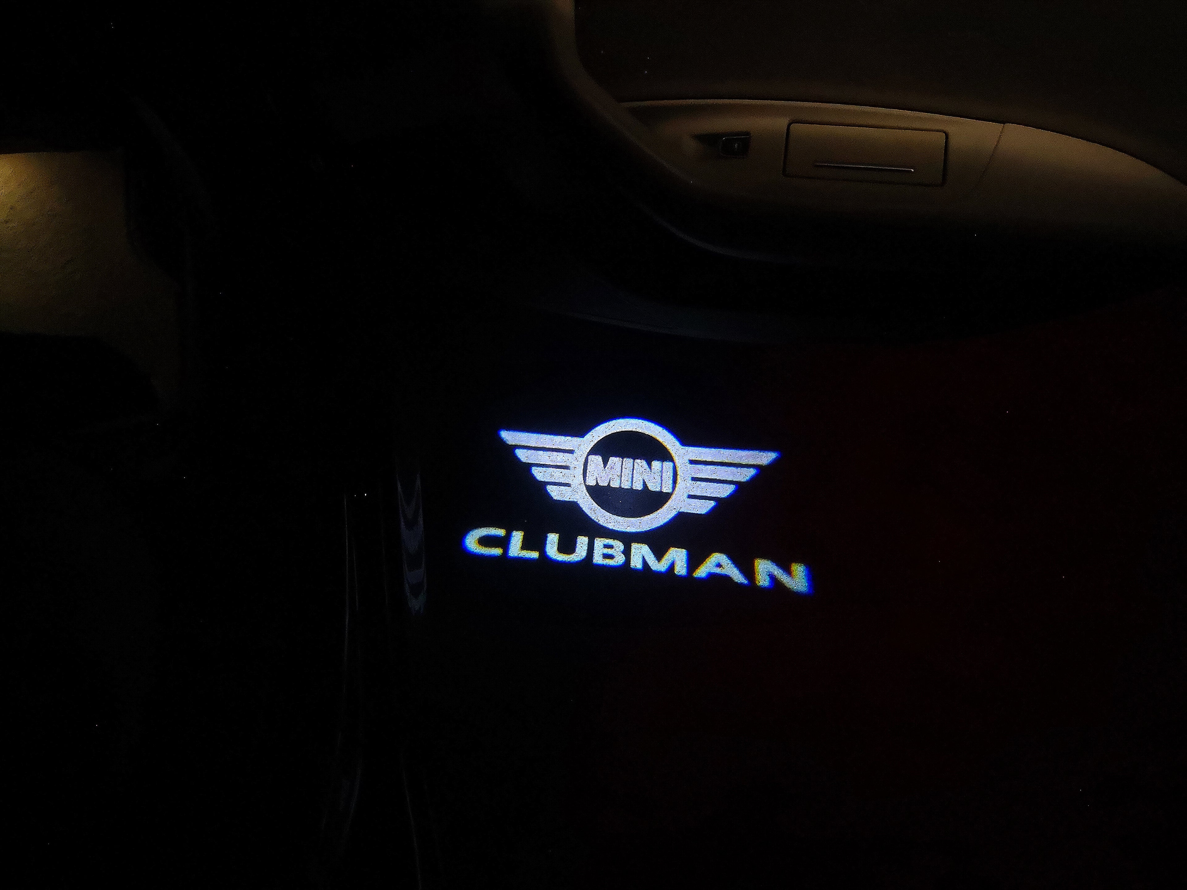 MINI CLUBMAN LOGO PROJECROTR LIGHTS Nr.30 (quantità 1 = 2 Logo Film / 2 luci porta)