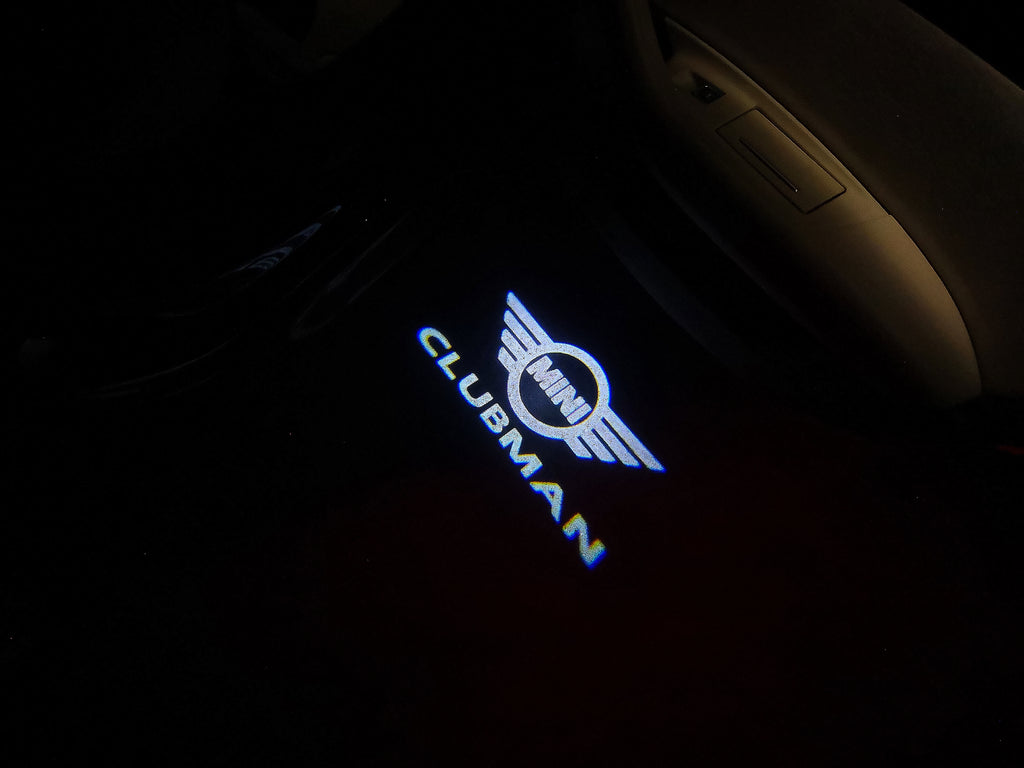 MINI CLUBMAN LOGO PROJECROTR LIGHTS Nr.30 (quantità 1 = 2 Logo Film / 2 luci porta)