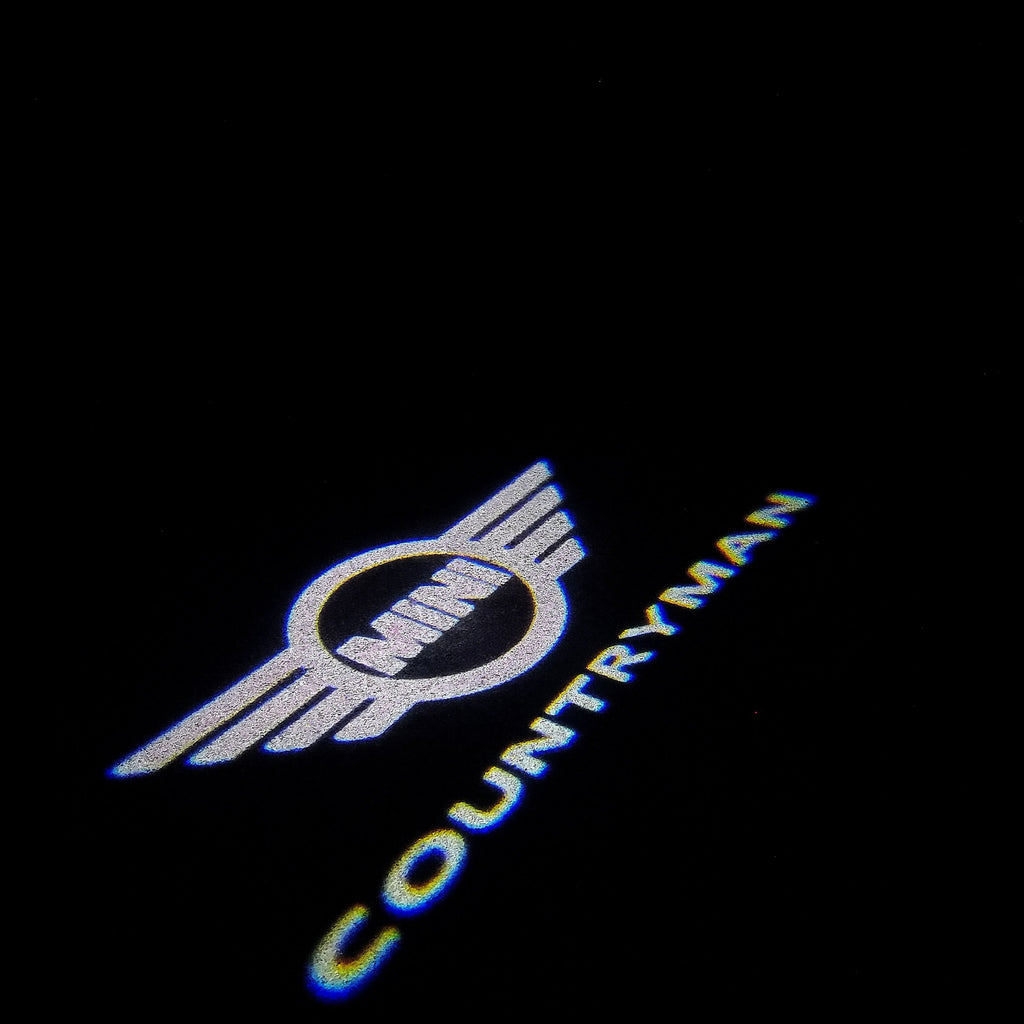 MINI COUNTRYMAN LOGO PROJECROTR LIGHTS Nr.128 (cantidad 1 = 2 logo película / 2 luces de puerta)