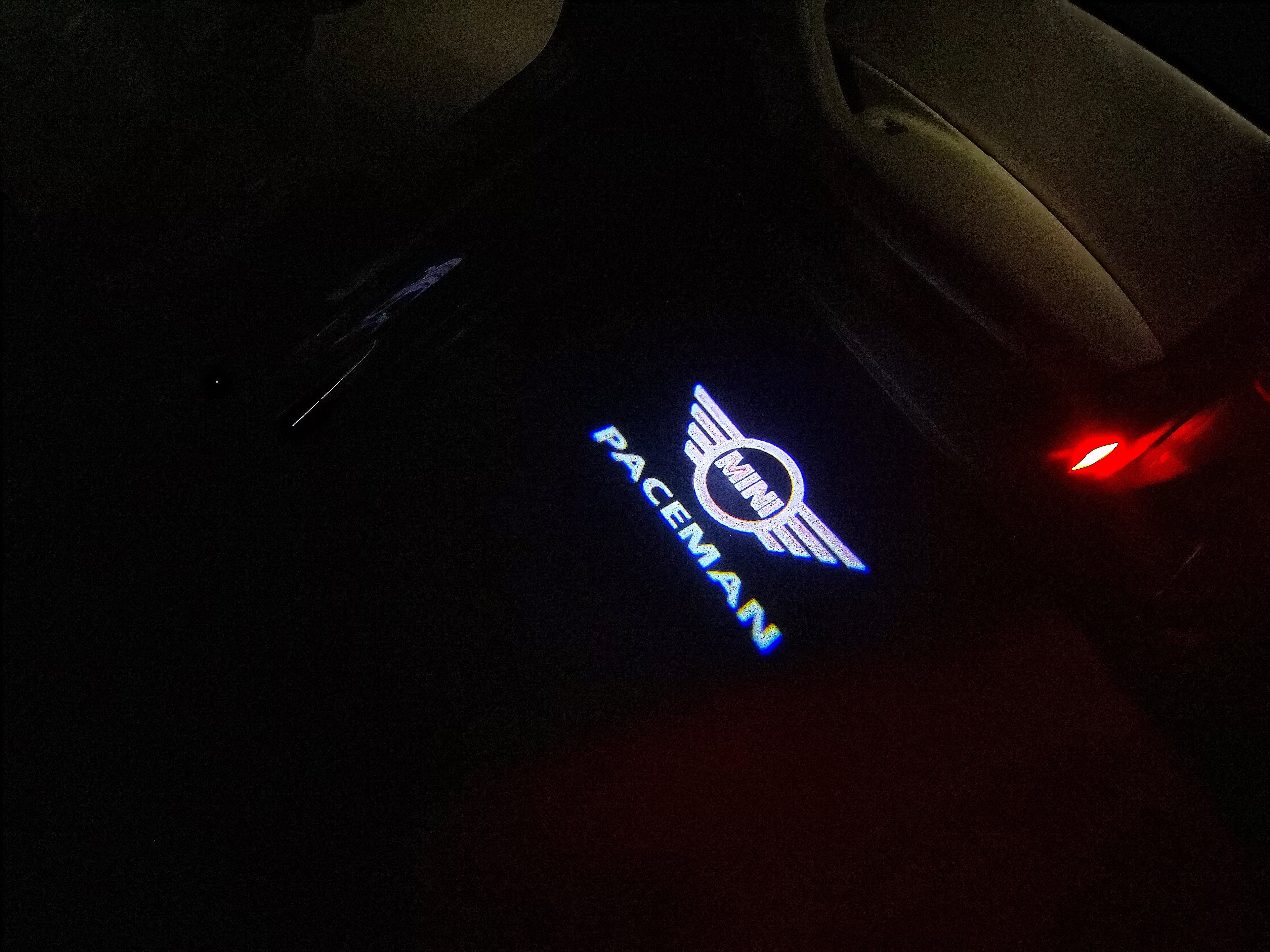 LUCES DE PROYECTOR CON LOGO MINI PACEMAN No 127 (cantidad 1 = 2 Película de Logo / 2 luces de puerta)