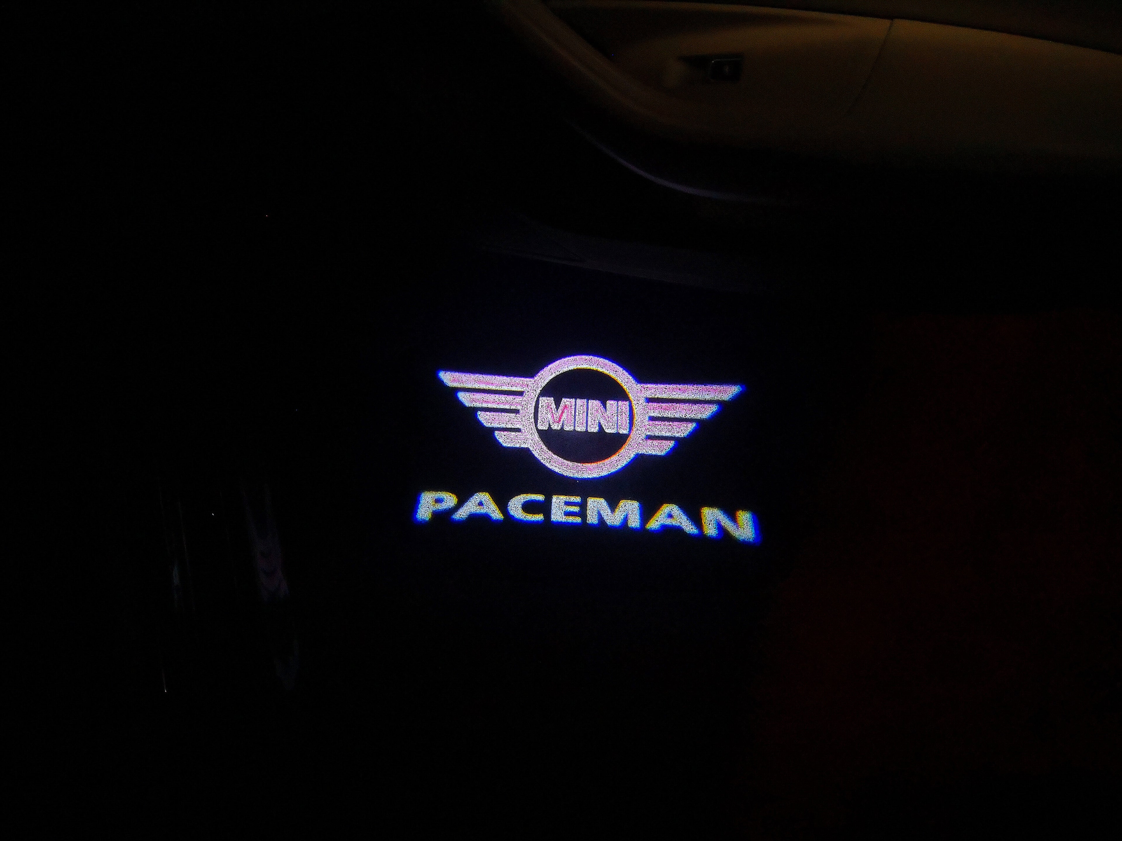 LUCES DE PROYECTOR CON LOGO MINI PACEMAN No 127 (cantidad 1 = 2 Película de Logo / 2 luces de puerta)
