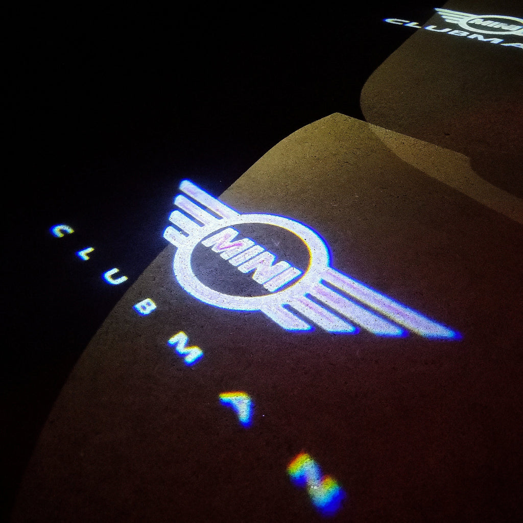 MINI CLUBMAN LOGO PROJECROTR LIGHTS Nr.143 (cantidad 1 = 2 logo película / 2 luces de puerta)