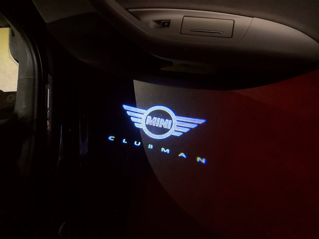 MINI CLUBMAN LOGO PROJECROTR LIGHTS Nr.143 (cantidad 1 = 2 logo película / 2 luces de puerta)