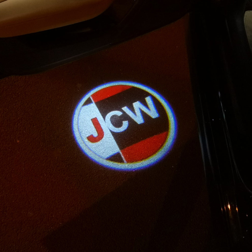 JOHN COOPER WORKS LOGO PROJECROTR LIGHTS Nr.74 (cantidad 1 = 2 logo película / 2 luces de puerta)