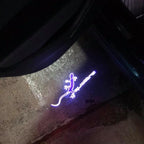 AUDI QUATTRO GECKO LOGO PROJECTOT LIGHTS Nr.68 (cantidad 1 = 2 logo films /2 luces de puerta)