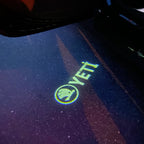 SKODA YETI LOGO LIGHTS Nr.111 (cantidad 1 = 2 logo película / 2 luces de puerta)