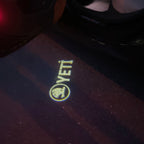 SKODA YETI LOGO LIGHTS Nr.111 (cantidad 1 = 2 logo película / 2 luces de puerta)