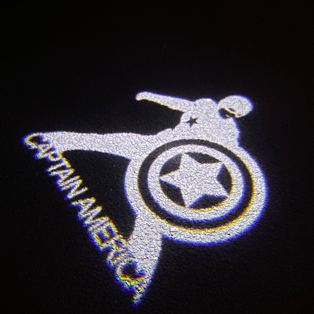 Captian America Logo Nr.248 (cantidad 1 = 2 películas con logo / 2 luces de puerta）