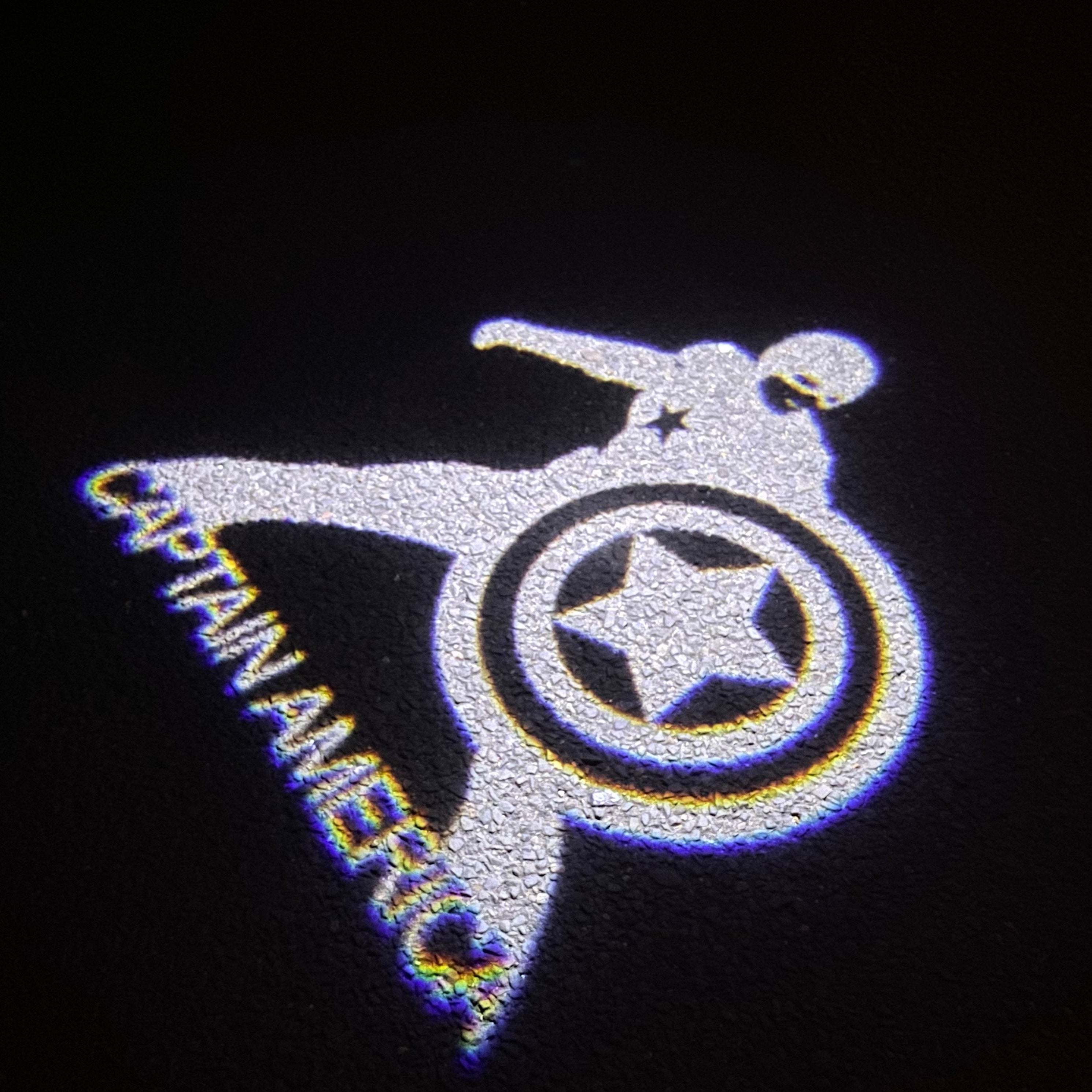 Captian America Logo Nr.248 (cantidad 1 = 2 películas con logo / 2 luces de puerta）