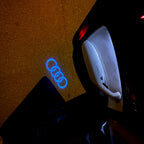 AUDI LOGO PROJECTOT LIGHTS Nr.08 (quantité 1 = 2 Logo Films /2 feux de porte)