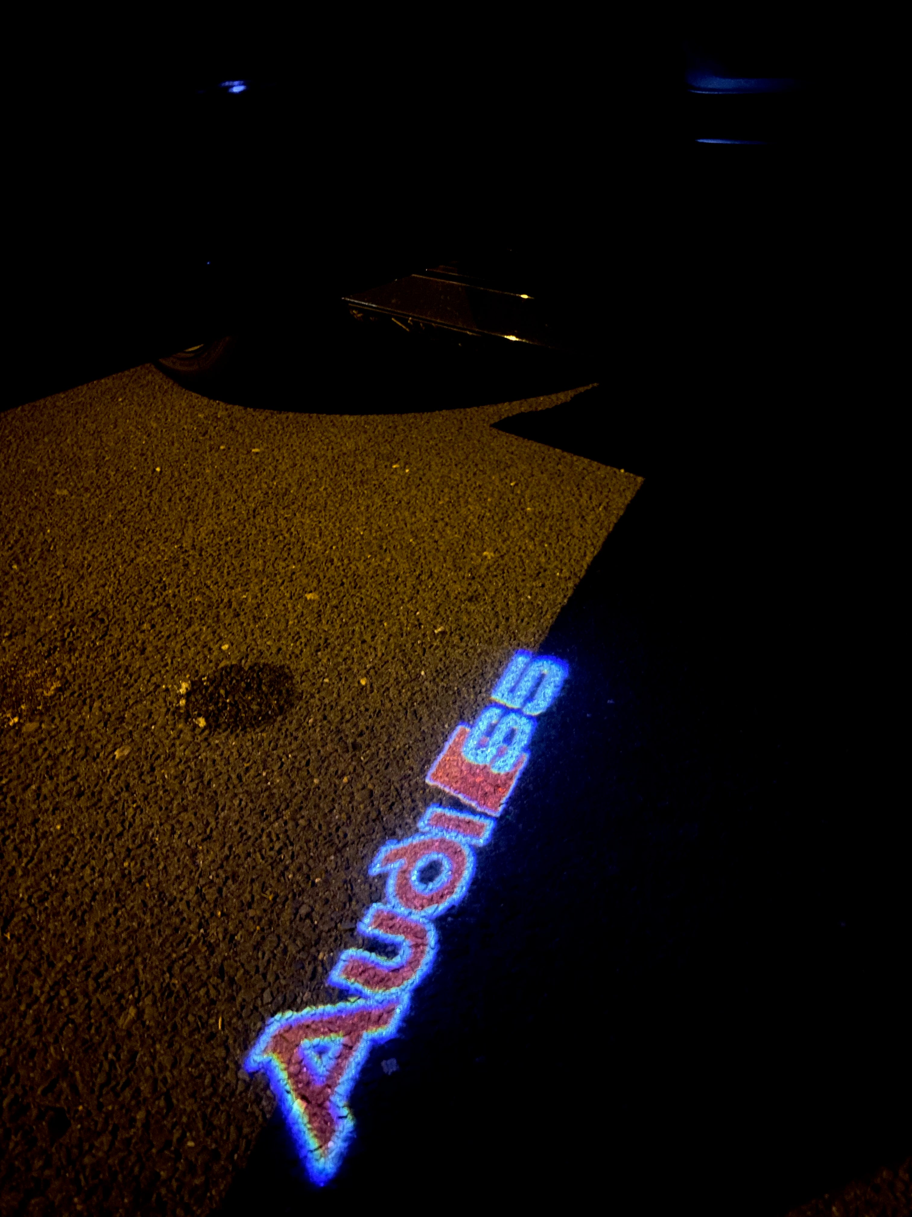 AUDI LOGO PROJECTOR LIGHTS Nr.89 (Menge 1 = 2 Logo Films / 2 Türlichter)