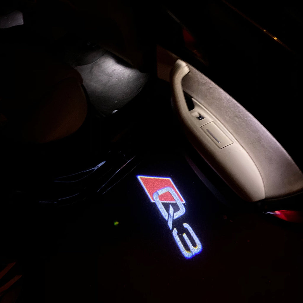 AUDI LOGO PROJECTOT LIGHTS Nr. 80 (quantité 1 = 2 Films de logo / 2 lumières de porte）