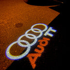 LAMPES DE PROJECTEUR AUDI LOGO Nr.107 (quantité 1 = 2 films de logo / 2 lumières de porte)