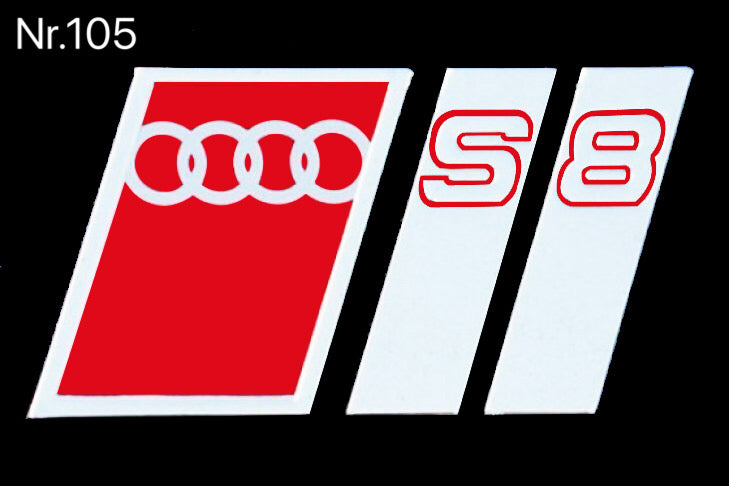 AUDI LOGO PROJECTOT LIGHTS Nr.103 (Menge 1 = 2 Logofolien /2 Türleuchten)
