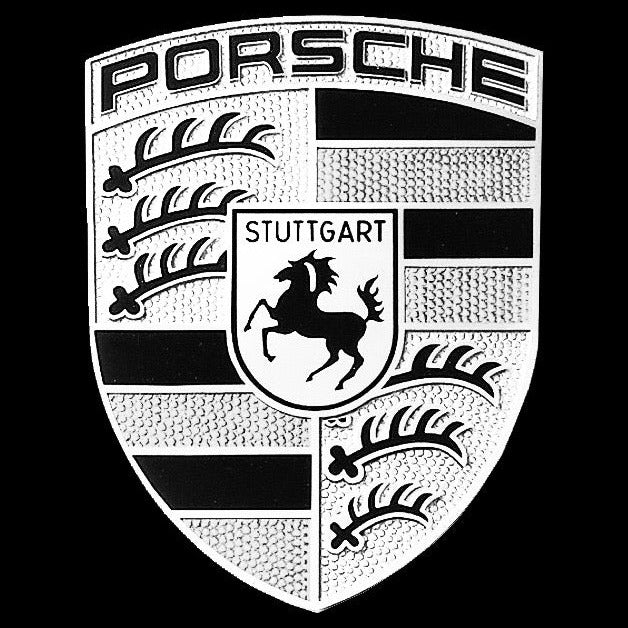 PORSCHE Original LOGO PROJECTOR LIGHTS Nr.06 (Menge 1 = 2 Logo Film / 2 Türlichter)
