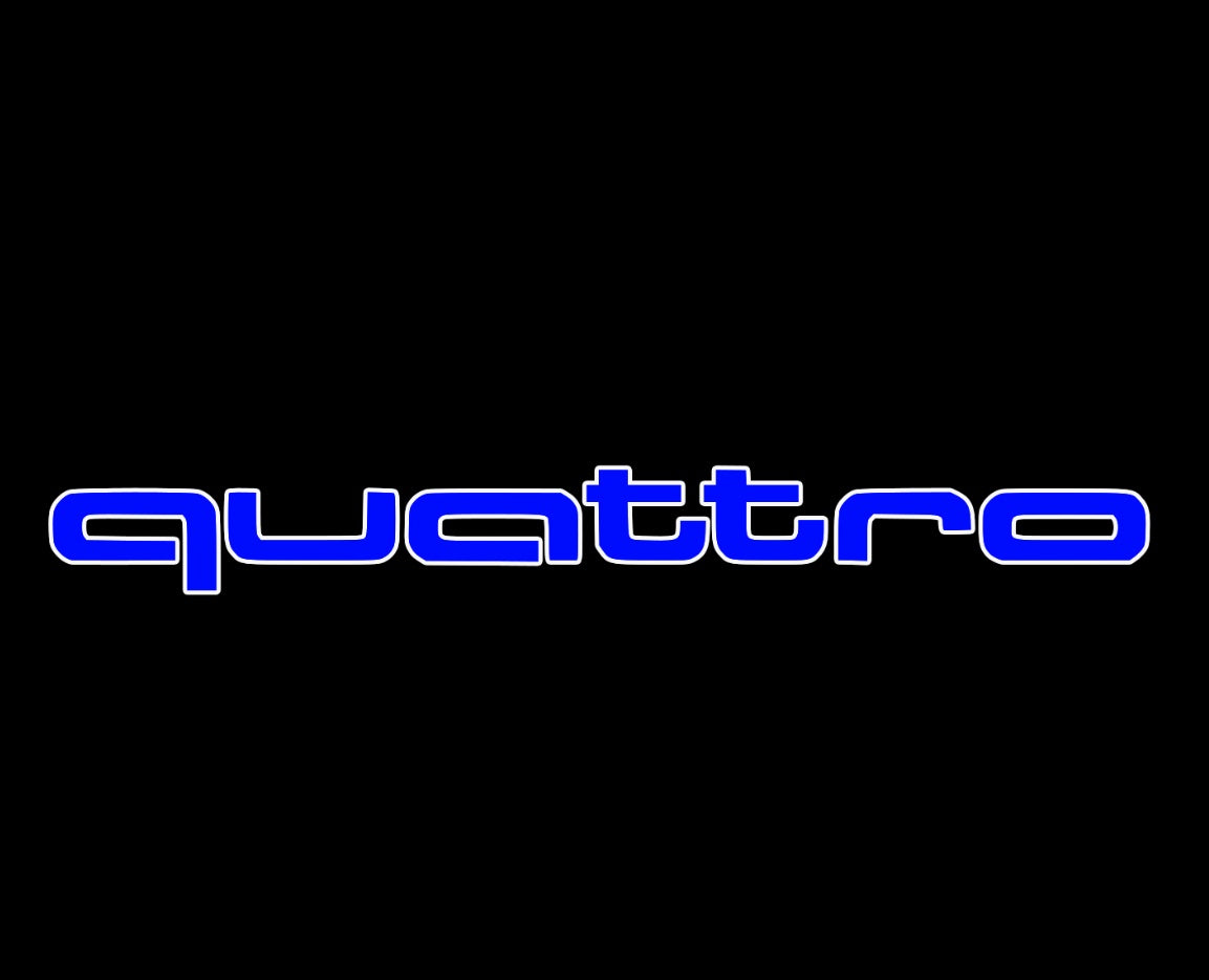 LUCI PROIETTORI LOGO AUDI Nr.97 (quantità 1 = 2 Pellicole Logo / 2 luci porta)