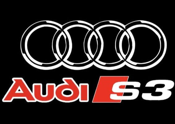 AUDI LOGO PROJECTOT LIGHTS Nr.33 (Menge 1 = 2 Logofolien /2 Türleuchten)