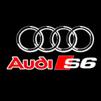 AUDI LOGO PROJECTOT LIGHTS Nr.36 (Menge 1 = 2 Logofolien /2 Türleuchten)