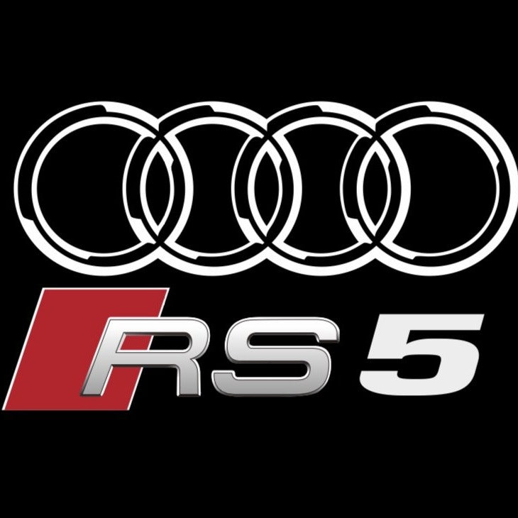 AUDI LOGO PROJECTOT LIGHTS Nr.136 (الكمية 1 = 2 Logo Films /2 أضواء الباب)