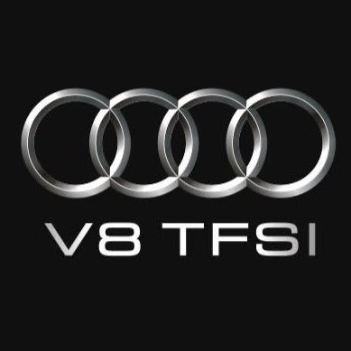 AUDI LOGO PROJECTOT LIGHTS Nr.105 (الكمية 1 = 2 Logo Films /2 أضواء الباب)