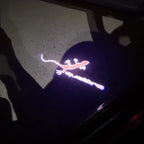 AUDI QUATTRO GECKO LOGO PROJECTOT LIGHTS Nr.61 (Menge 1 = 2 Logofolien /2 Türleuchten)