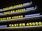 Kooperation mit Taxiunternehmen, LED Moving Scuff Plate und Logo Türleuchten für mercedes benz E KLASSES