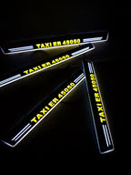 Kooperation mit Taxiunternehmen, LED Moving Scuff Plate und Logo Türleuchten für mercedes benz E KLASSES