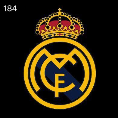 LOGOTIPO REAL MADRID Football CLUB Nr.256 (cantidad 1 = 2 Logo Films /2 luces de puerta)