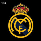 LOGOTIPO REAL MADRID Football CLUB Nr.256 (cantidad 1 = 2 Logo Films /2 luces de puerta)