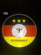 ALEMANIA Football CLUB Logo Nr.255 (cantidad 1 = 2 Logo Films / 2 luces de puerta）