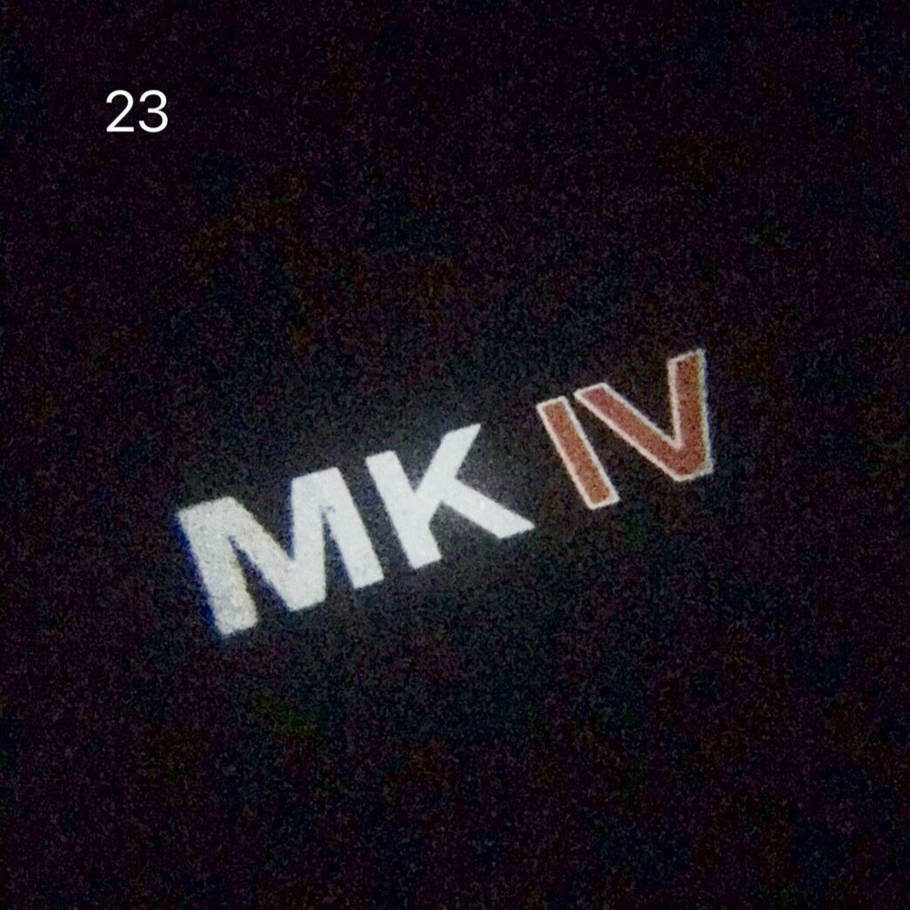 Volkswagen Türleuchten MK4 Logo Nr. 89 (Menge 1 = 2 Logofolien /2 Türleuchten)