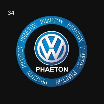 Volkswagen Türleuchten PHAETON Logo Nr. 78 (Menge 1 = 2 Logofolien /2 Türleuchten)
